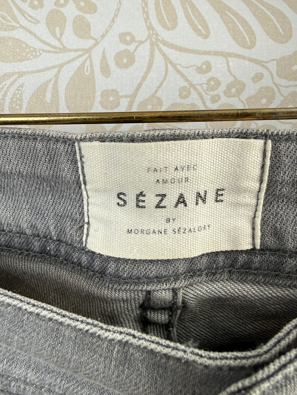 Sézane Women's Gray Mid-Rise Skinny Denim Jeans - Size - 31 - Picture 7 of 9